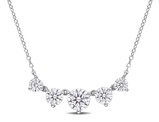 2.45 Carat (ctw) Lab-Created Moissanite Necklace in Sterling Silver